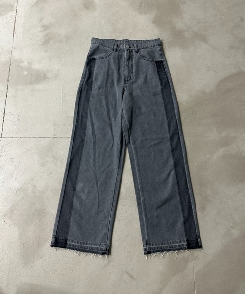 サイドラインデニム/right denim ONCILY（オンシェリー）の「SIDE LINE DENIM PANTS / サイド
