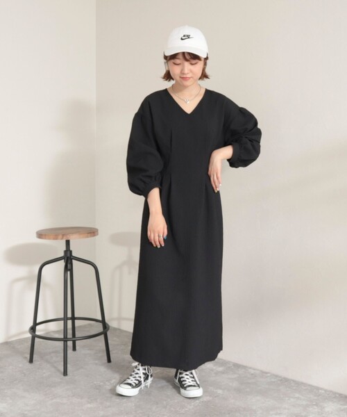 fredy emue(フレディエミュ)の「【オケージョン対応】ふくれJQウエストシェイプワンピース(ワンピース・レディース・ブラック/ベビーピンク・36/38)」の19枚目の写真