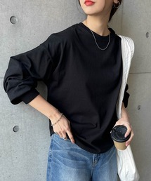 タックボリューム袖長袖Tシャツ