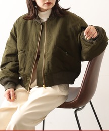 hunch ナイロンツイル MA1ショートブルゾン