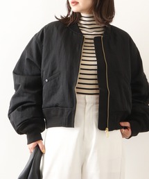 hunch ナイロンツイル　MA１ショートブルゾン