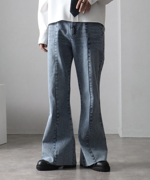 welise/ウェライズ】13ozハイグレードデニム ダメージヘム