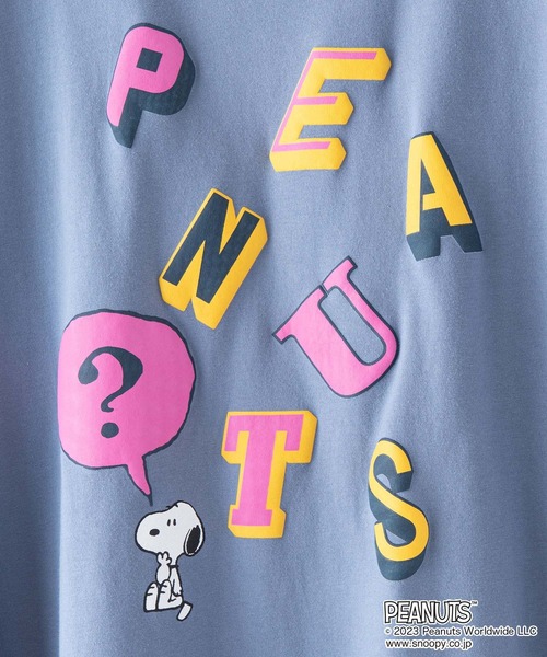 PEANUTS(ピーナッツ)の「【OUTDOOR PRODUCTS/アウトドアプロダクツ】【PEANUTS/ピーナッツ】 コラボ ドロップショルダーロンT スヌーピー チャーリー・ブラウン ウッドストック(Tシャツ/カットソー・メンズ・ピンク系その他/オフホワイト/ホワイト/ブルー系その他・MEDIUM/LARGE/X-LARGE/SMALL)」の13枚目の写真