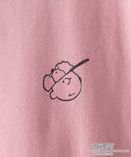 PEANUTS(ピーナッツ)の「【OUTDOOR PRODUCTS/アウトドアプロダクツ】【PEANUTS/ピーナッツ】 コラボ ドロップショルダーロンT スヌーピー チャーリー・ブラウン ウッドストック(Tシャツ/カットソー・メンズ・ピンク系その他/オフホワイト/ホワイト/ブルー系その他・MEDIUM/LARGE/X-LARGE/SMALL)」の17枚目の写真