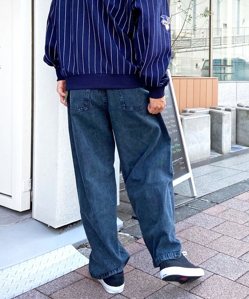 SANTA CRUZ(サンタクルーズ)の「【ムラサキスポーツ限定】SANTACRUZ/サンタクルーズ デニムパンツ ルーズシルエット ピグメント染め 502233501(デニムパンツ・メンズ・ブラウン/パープル/グリーン・L/M)」の20枚目の写真