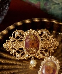 花封入モチーフバレッタ