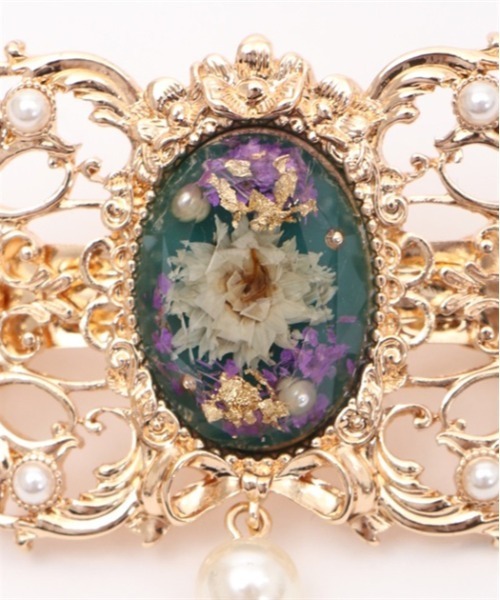 axes femme（アクシーズファム）の「花封入モチーフバレッタ（バレッタ/ヘアクリップ・レディース・ブルーグリーン/パープル・FREE）」の13枚目の写真