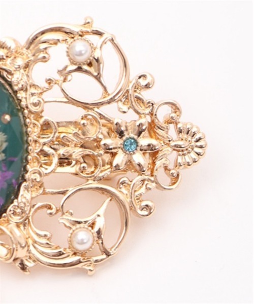 axes femme（アクシーズファム）の「花封入モチーフバレッタ（バレッタ/ヘアクリップ・レディース・ブルーグリーン/パープル・FREE）」の14枚目の写真