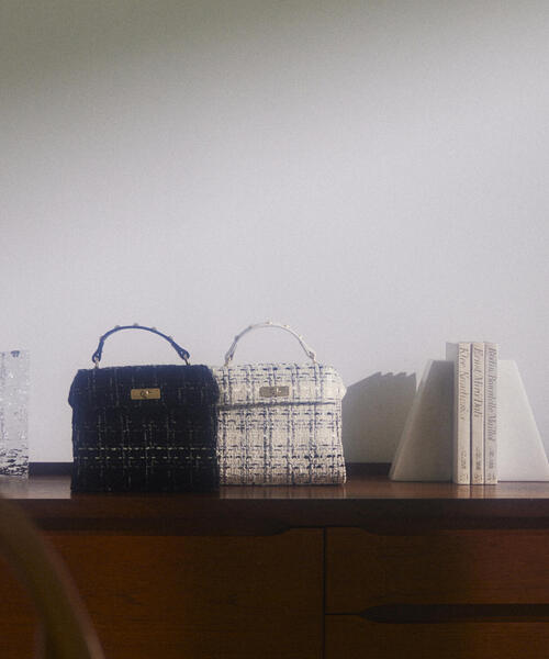 PROPORTION BODY DRESSING(プロポーションボディドレッシング)の「ツイードミニショルダーバッグ / 1213281002(ショルダーバッグ・レディース・ホワイト/ブラック・フリ-)」の3枚目の写真