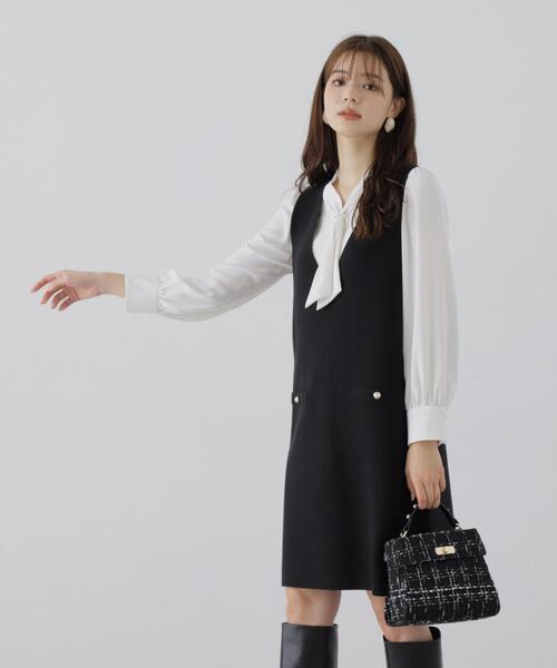 PROPORTION BODY DRESSING(プロポーションボディドレッシング)の「ツイードミニショルダーバッグ / 1213281002(ショルダーバッグ・レディース・ホワイト/ブラック・フリ-)」の8枚目の写真