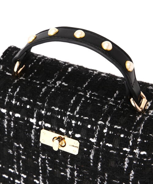 PROPORTION BODY DRESSING(プロポーションボディドレッシング)の「ツイードミニショルダーバッグ / 1213281002(ショルダーバッグ・レディース・ホワイト/ブラック・フリ-)」の12枚目の写真