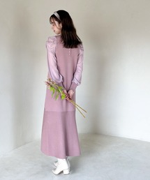 grove | 袖シアーマーメイドニットワンピース(ワンピース)