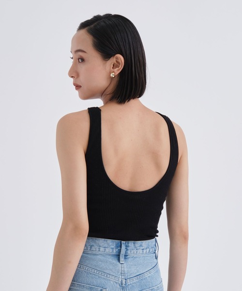 HAKUJI(ハクジ) 25SS Wide rib bra タンクトップ レディース FREE  中古 古着 0126 ハクジ HAKUJI 25SS Wide rib bra タンクトップ レディース FREE
