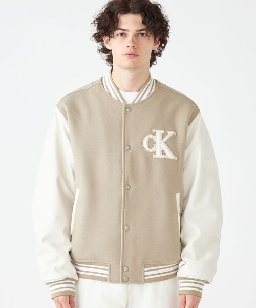   カルバン・クライン バーシティ ボンバージャケット M Calvin Klein（カルバン・クライン）の「バーシティ ボンバー