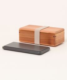 mimis（ミイーミイーズ）の「【セール対象外】GEL-COOL　mWoodランチボックス　保冷ブタ付き500ml（お弁当箱）」