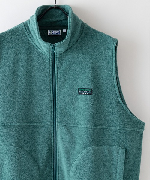 DISCUS（ディスカス）の「【DISCUS/ディスカス】フリーススタンドベスト（ベスト・レディース・サックスブルー/アイボリー/グリーン/ブラック・MEDIUM/LARGE）」の4枚目の写真