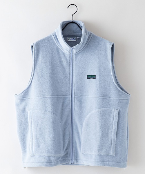 DISCUS（ディスカス）の「【DISCUS/ディスカス】フリーススタンドベスト（ベスト・レディース・サックスブルー/アイボリー/グリーン/ブラック・MEDIUM/LARGE）」の8枚目の写真