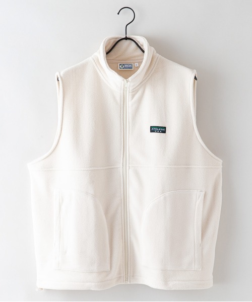 DISCUS（ディスカス）の「【DISCUS/ディスカス】フリーススタンドベスト（ベスト・レディース・サックスブルー/アイボリー/グリーン/ブラック・MEDIUM/LARGE）」の6枚目の写真