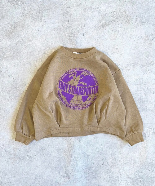 Life Support Products（ライフサポートプロダクツ）の「バルーンプリントスウェット（80～150㎝）（スウェット・キッズ・ピンク/ブラウン/チャコール/オフホワイト・95/100/110/140/80/90/150/130/120）」の3枚目の写真