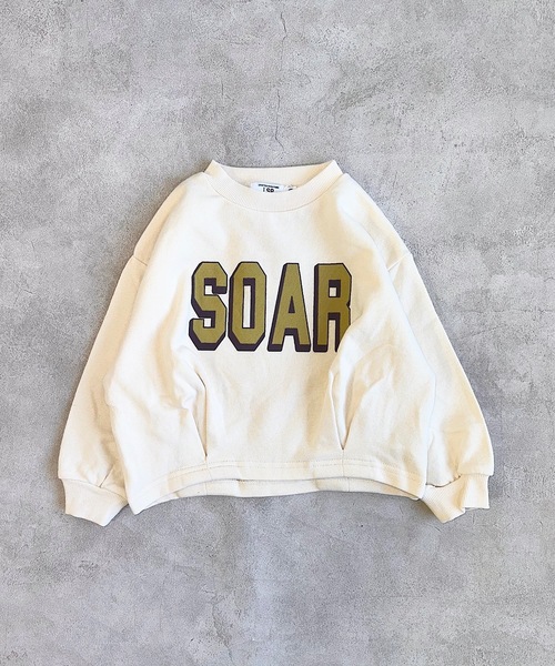 Life Support Products（ライフサポートプロダクツ）の「バルーンプリントスウェット（80～150㎝）（スウェット・キッズ・ピンク/ブラウン/チャコール/オフホワイト・95/100/110/140/80/90/150/130/120）」の2枚目の写真