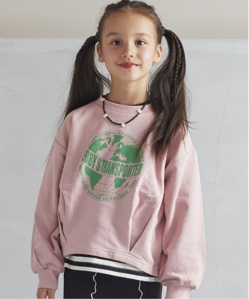 Life Support Products（ライフサポートプロダクツ）の「バルーンプリントスウェット（80～150㎝）（スウェット・キッズ・ピンク/ブラウン/チャコール/オフホワイト・95/100/110/140/80/90/150/130/120）」の4枚目の写真