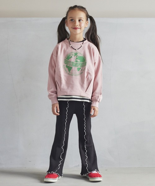 Life Support Products（ライフサポートプロダクツ）の「バルーンプリントスウェット（80～150㎝）（スウェット・キッズ・ピンク/ブラウン/チャコール/オフホワイト・95/100/110/140/80/90/150/130/120）」の6枚目の写真