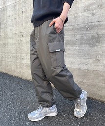 【SETUP7】中綿入り ナイロンリップストップカーゴパンツ M-65 ダウンパンツ