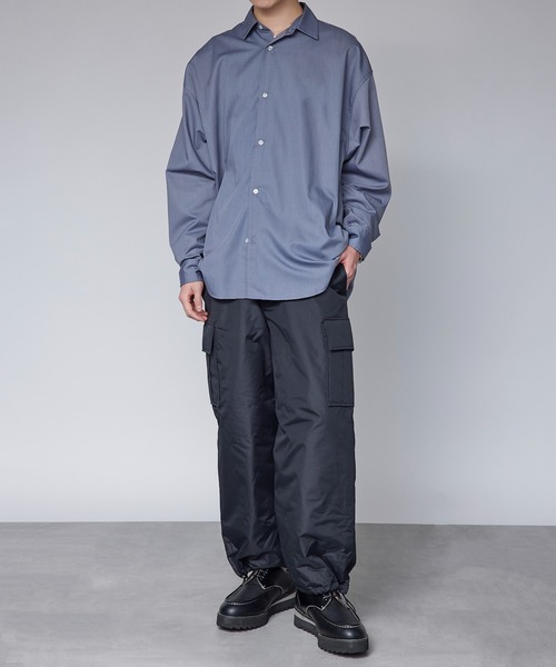 SETUP7（セットアップセブン）の「【SETUP7】中綿入り　ナイロンリップストップカーゴパンツ　M-65　ダウンパンツ（カーゴパンツ・メンズ・カーキ/ブラック/グレー・M/L）」の17枚目の写真