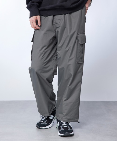 SETUP7（セットアップセブン）の「【SETUP7】中綿入り　ナイロンリップストップカーゴパンツ　M-65　ダウンパンツ（カーゴパンツ・メンズ・カーキ/ブラック/グレー・M/L）」の19枚目の写真