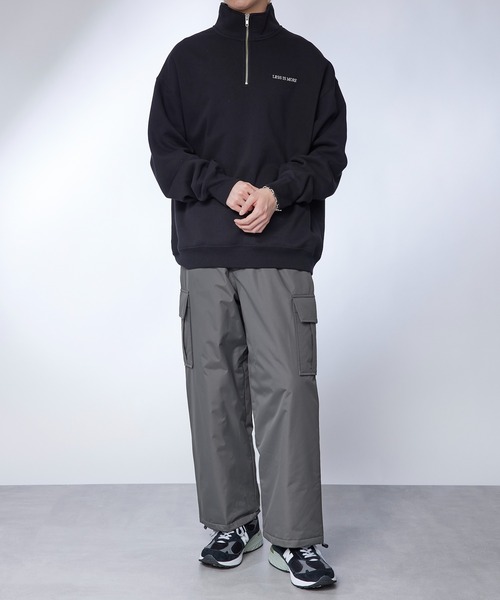 SETUP7（セットアップセブン）の「【SETUP7】中綿入り　ナイロンリップストップカーゴパンツ　M-65　ダウンパンツ（カーゴパンツ・メンズ・カーキ/ブラック/グレー・M/L）」の21枚目の写真