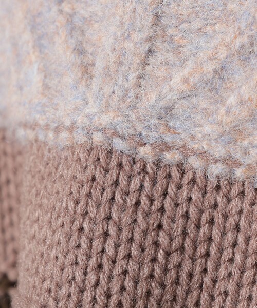 BEAMS mini（ビームスミニ）の「BEAMS mini / カラフル ボーダー ニット 23（90～150cm）（ニット/セーター・キッズ・ホワイト系その他5/ネイビー・90/100/110/120/130/140/150）」の9枚目の写真