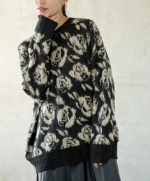 ・SUGAR　SPOON　フラワーシャギーニット