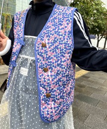 Alley by w closet | 【Alley】花柄ひょうたんキルティングベスト(その他トップス)