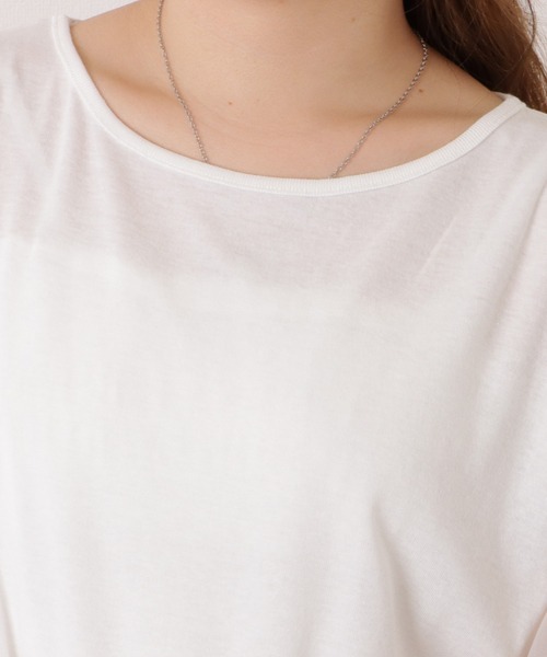 Lace Ladies(レースレディース)の「シアードッキングクルーネックプルオーバー(Tシャツ/カットソー・レディース・ホワイト/ブラック・FREE)」の15枚目の写真