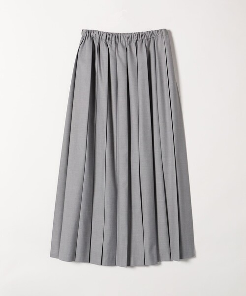 美品⭐️23AW SHIPS any ウーステッドワイドプリーツマキシスカート セール】SHIPS any: ウーステッド ワイド プリーツ マキシ