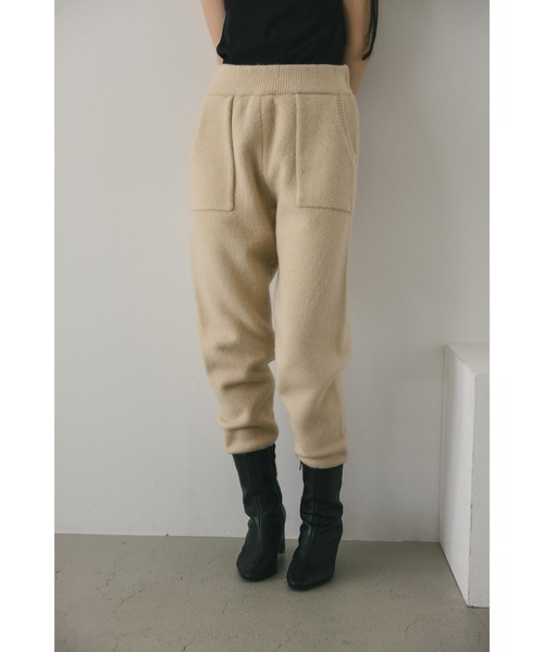 STYLEMIXER（スタイルミキサー）の「ポケットニットパンツ（その他パンツ・レディース・アイボリー/グレー/ブラック・MEDIUM/SMALL）」の5枚目の写真