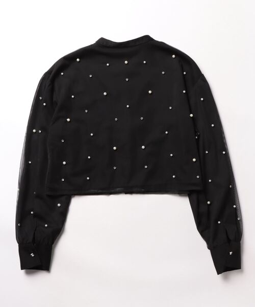 WILLSELECTION（ウィルセレクション）の「デコレーションブラウス（シャツ/ブラウス・レディース・ベージュ/オフホワイト/ブラック・MEDIUM）」の4枚目の写真