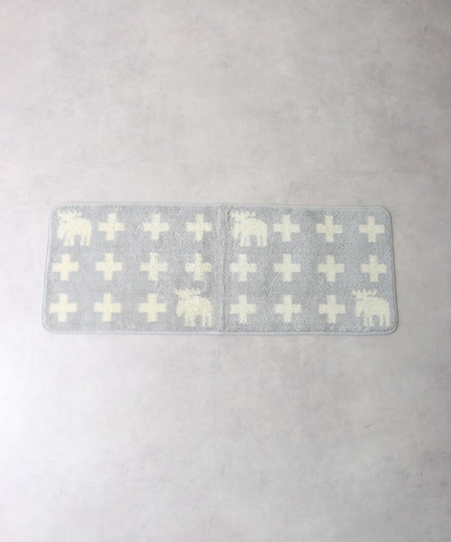 moz（モズ）の「moz ｷｯﾁﾝﾏｯﾄ ｸﾛｽ 45x120（ラグ/マット・レディース・グレー/ネイビー・FREE）」の7枚目の写真