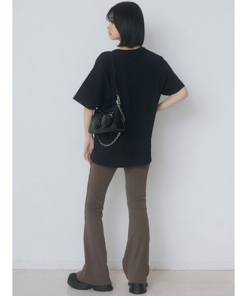 EMODA（エモダ）の「ストレッチリブパンツ（その他パンツ・レディース・ブラック/ブラウン/グリーン・SMALL/MEDIUM）」の9枚目の写真