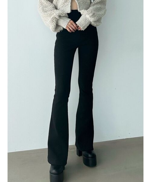 EMODA（エモダ）の「ストレッチリブパンツ（その他パンツ・レディース・ブラック/ブラウン/グリーン・SMALL/MEDIUM）」の5枚目の写真