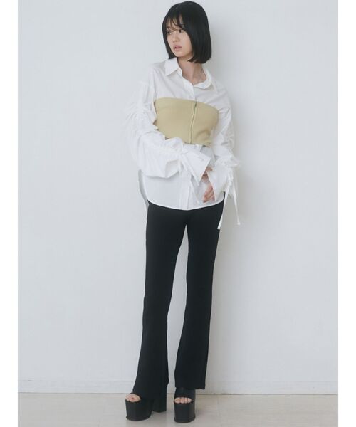 EMODA（エモダ）の「ストレッチリブパンツ（その他パンツ・レディース・ブラック/ブラウン/グリーン・SMALL/MEDIUM）」の7枚目の写真