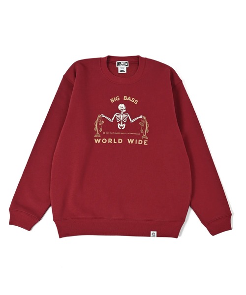 BIG BASS WORLD WIDE Crewneck Sweat（スウェット）｜NOTHINKER（ノーシンカー）