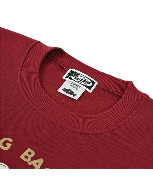NOTHINKER(ノーシンカー)の「BIG BASS WORLD WIDE Crewneck Sweat(スウェット・メンズ・グレー系その他/バーガンディー・LARGE/X-LARGE/MEDIUM/SMALL/XX-LARGE)」の11枚目の写真