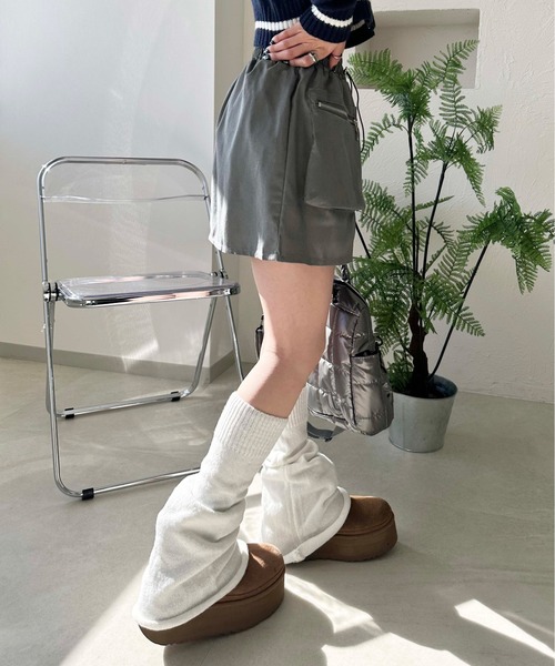 sedacle girl(セダクルガール)の「ファスナーポケットスカパン(スカート・レディース・ブラック/グレー・FREE)」の11枚目の写真