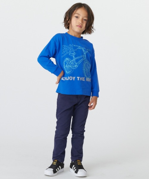 [ジュニアサイズ]恐竜アップリケストレッチカットツイルパンツ（その他パンツ）｜hakka kids（ハッカキッズ）