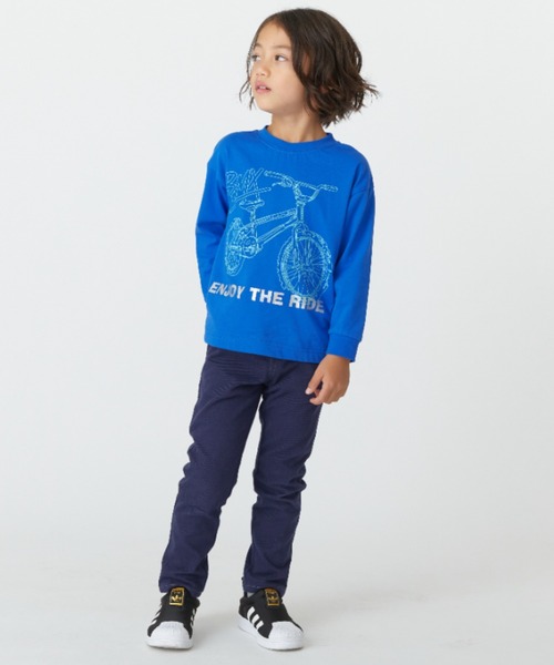 [ジュニアサイズ]恐竜アップリケストレッチカットツイルパンツ（その他パンツ）｜hakka kids（ハッカキッズ）