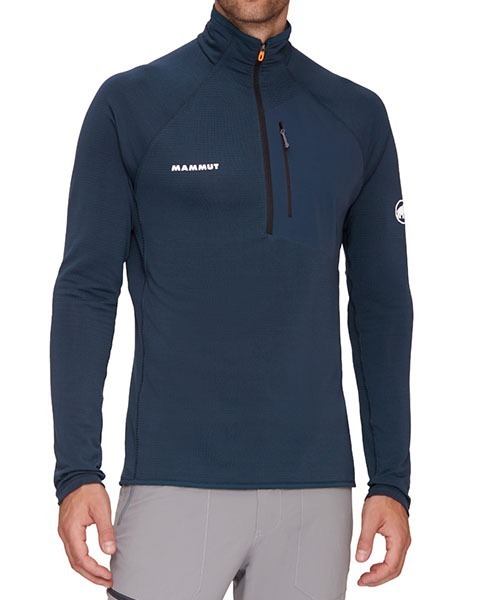 Mammut(マムート)の「エナジー ライト ミッドレイヤー ハーフ ジップ プル アジアンフィット / Aenergy Light ML Half Zip Pull AF Men(Tシャツ/カットソー・メンズ・ブラック/ネイビー・MEDIUM/LARGE/SMALL)」の12枚目の写真