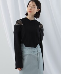Ray BEAMS | Ray BEAMS / ショルダー ジップ Tシャツ(Tシャツ/カットソー)