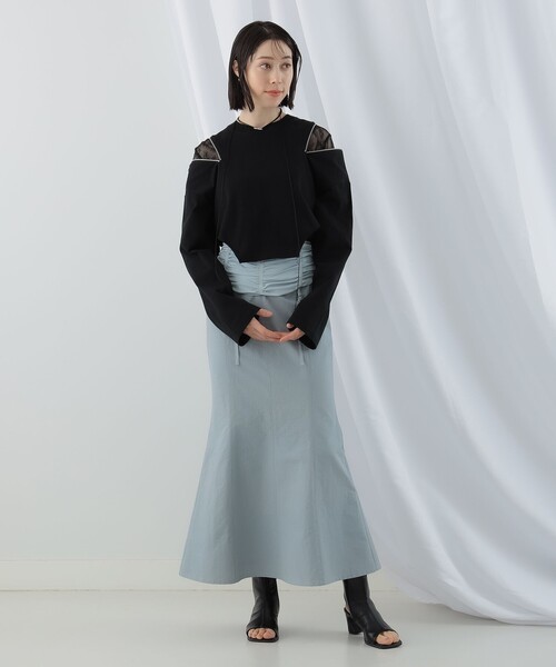 Ray BEAMS(レイビームス)の「Ray BEAMS / ショルダー ジップ Tシャツ(Tシャツ/カットソー・レディース・ホワイト/ブラック・ONE SIZE)」の11枚目の写真