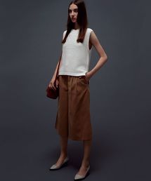 NATURAL BEAUTY BASIC | バルキーコットン　ニットベスト(ベスト)